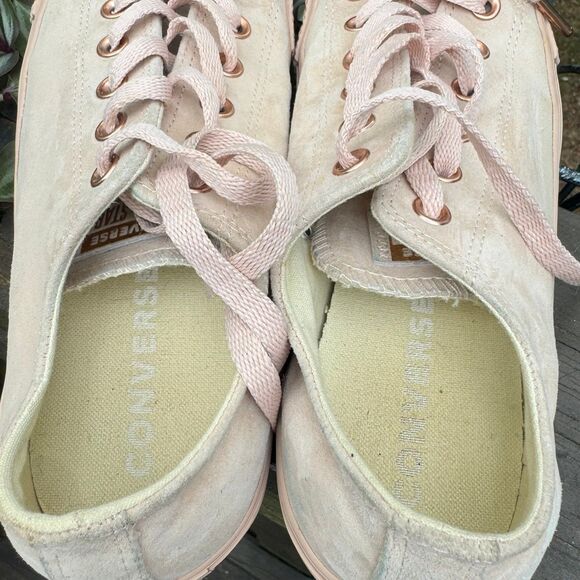 Chuck Taylor All Star CTAS OX vapor pink/blush gold Sz 9 - Picture 6 of 9